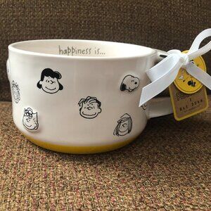 NWT Rae Dunn Peanuts Snoopy Charlie Brown Soup Cappuccino or Chili Bowl